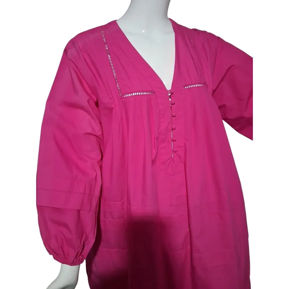 Caryn Lawn Stevie Dress Womens One size‎ Quiet Luxury Bohemian Old Money Preppy